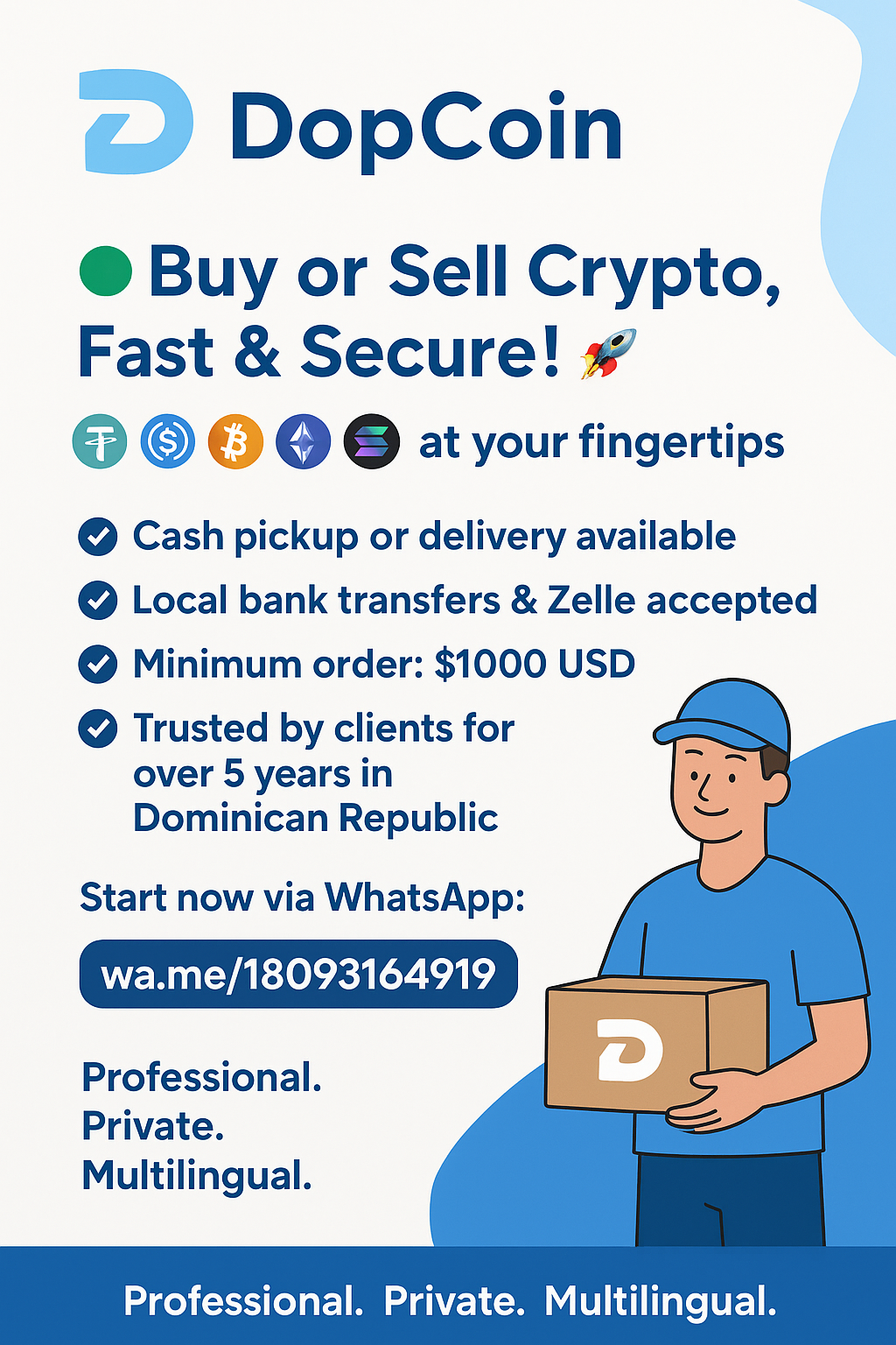 🇺🇸 DopCoin – Fast, Trusted Crypto Exchange at Your Doorstep!