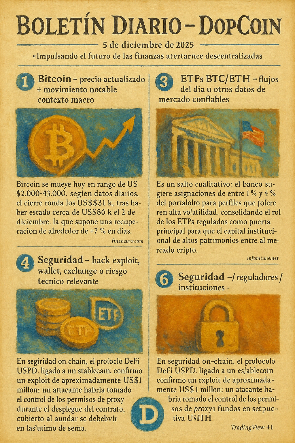 📊 Resumen cripto diario – 5 de diciembre de 2025 DOPCOIN – dopcoin.info ➡️ “Impulsando el futuro de las finanzas descentralizadas”