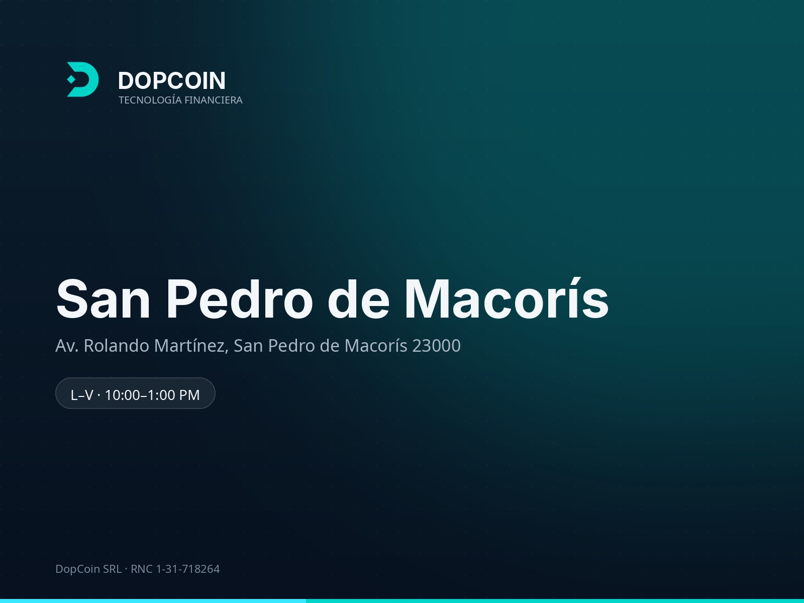 DopCoin · Сан-Педро-де-Макоріс