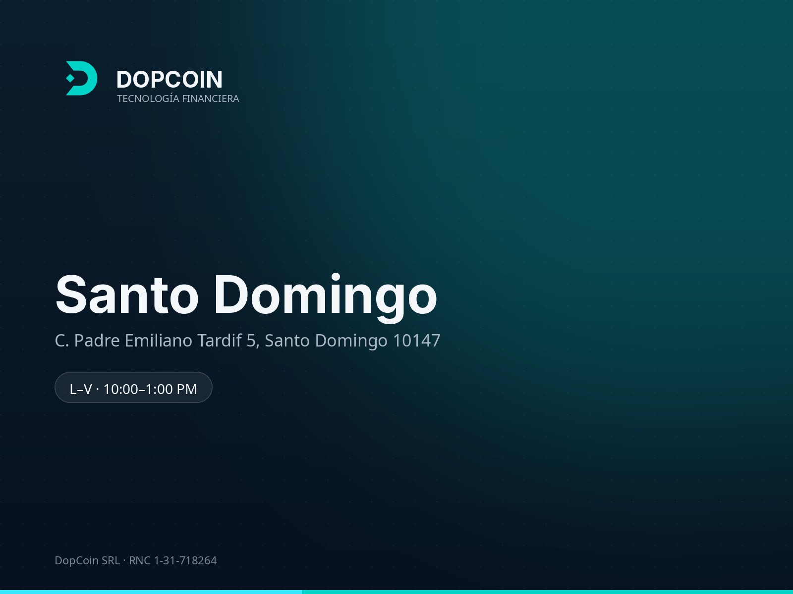 DopCoin · Санто-Домінго